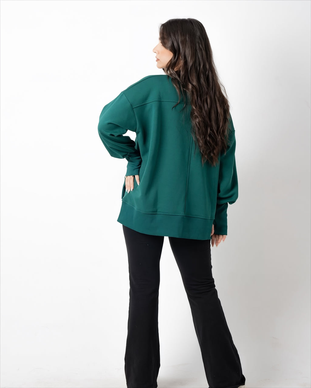 Green Puffy Sweatshirt