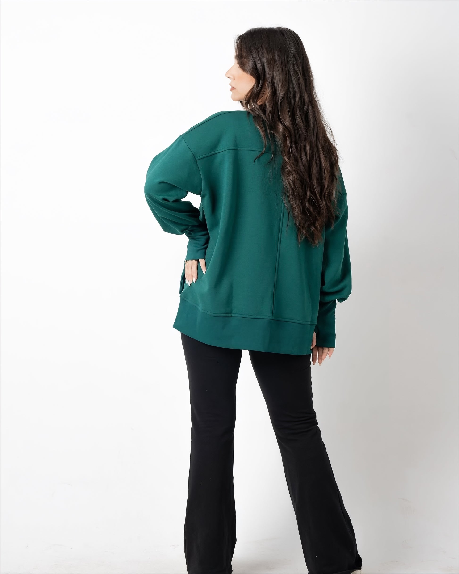 Green Puffy Sweatshirt