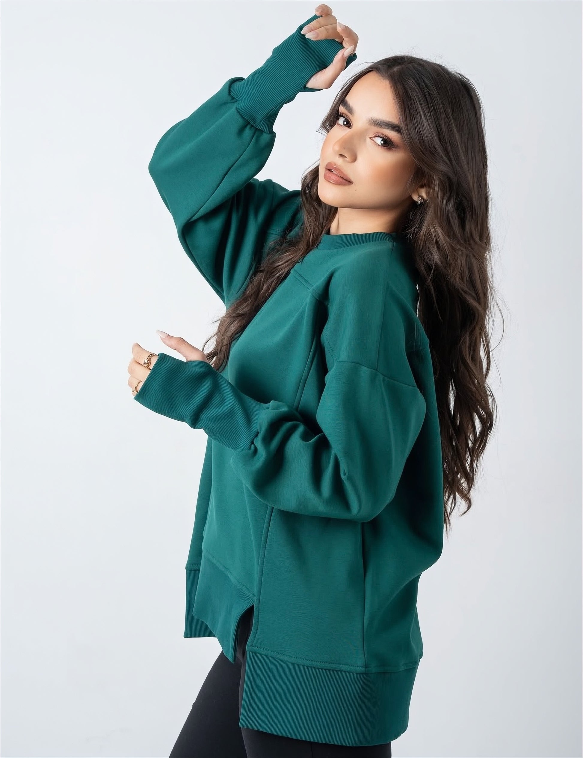 Green Puffy Sweatshirt