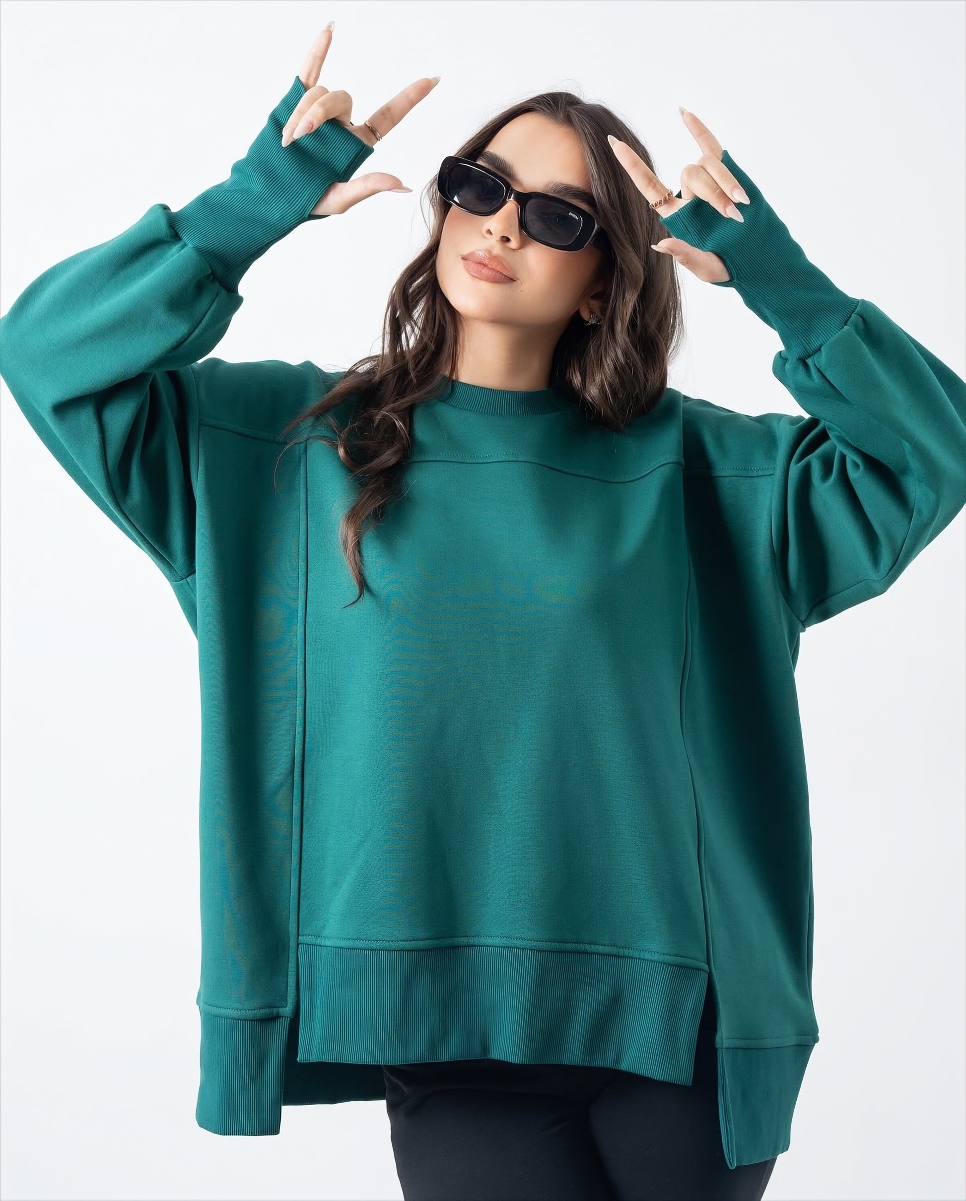 Green Puffy Sweatshirt
