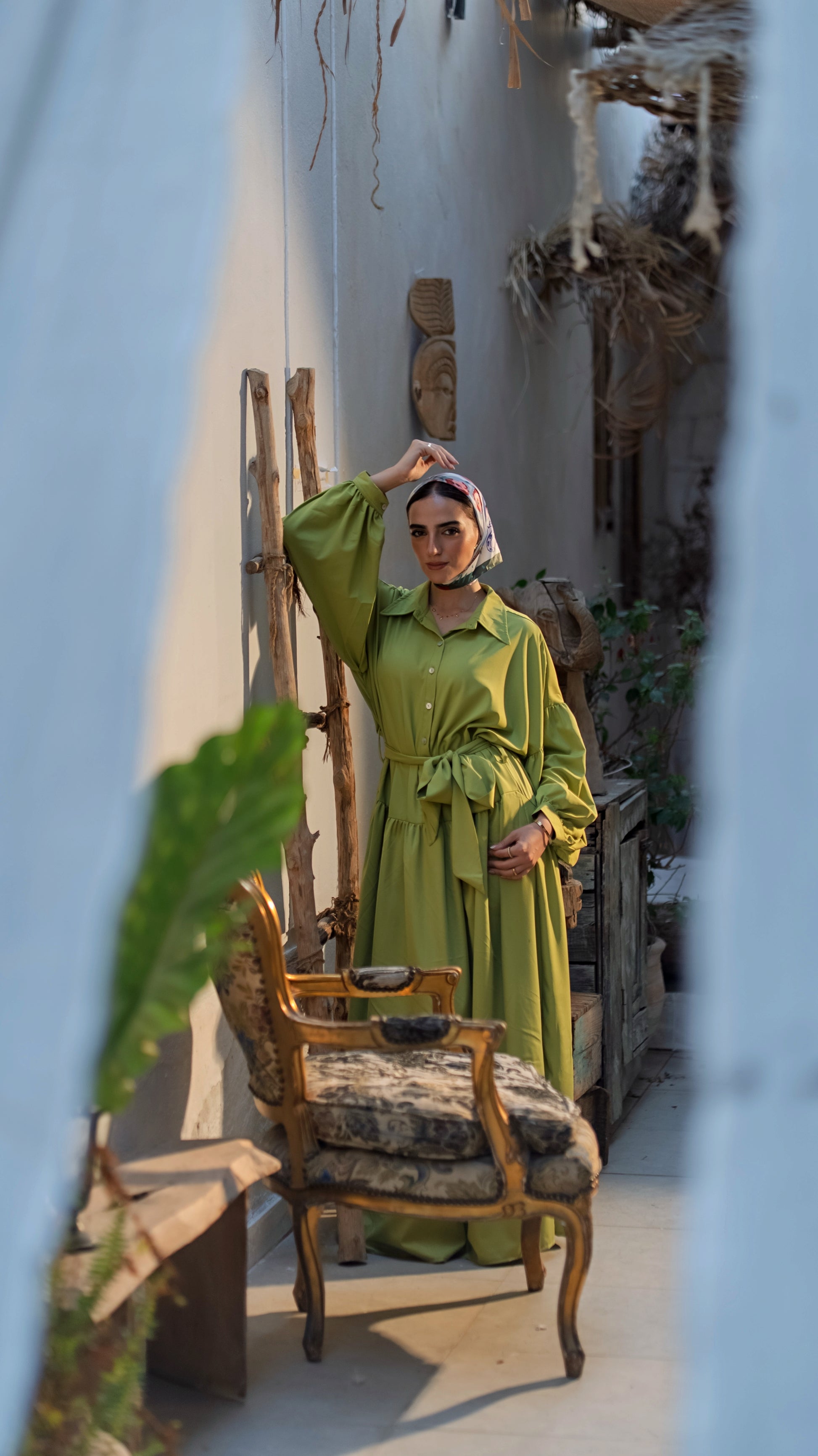 kiwi green dress
